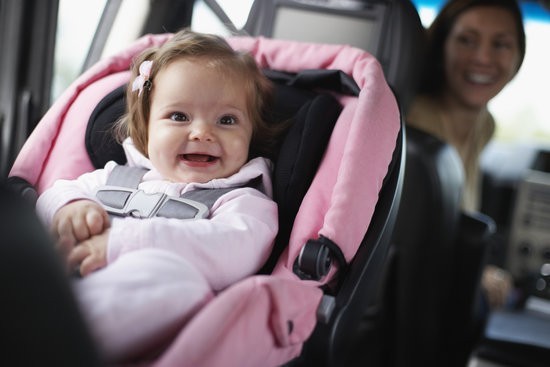 Happy Baby in seat