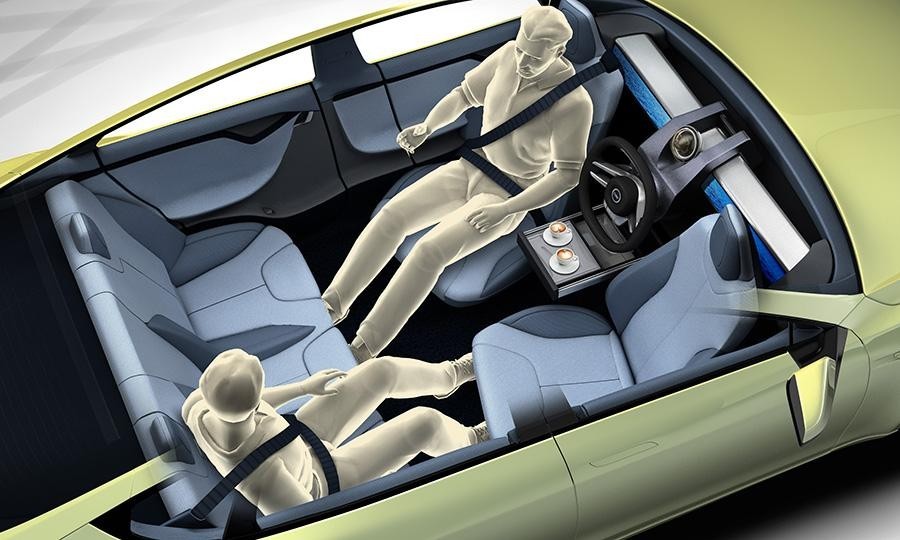 Demo interior of a self-driven car