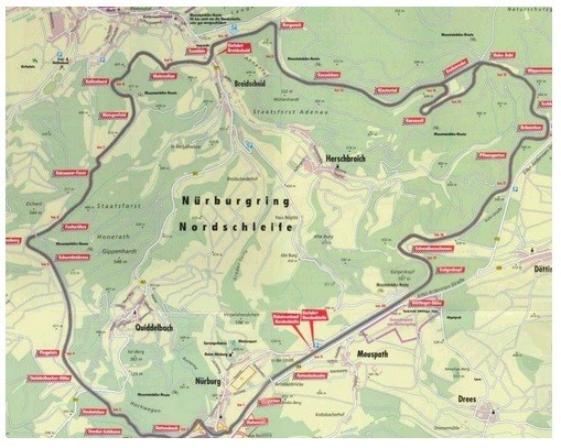 Nurburgring Nordschleife in Germany