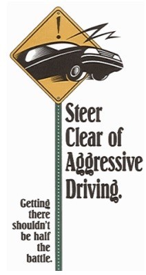 Watch out from driving aggressively 