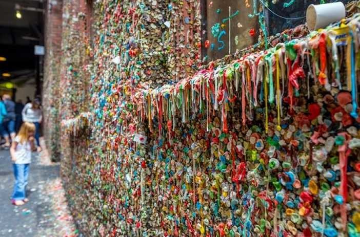 The Market Theater Gum Wall, Seattle, Washington