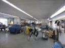 A clean and neat refinishing preparation area allows for a professional job to be done at Sunshine Collision Center, Boca Raton, FL, 33431.