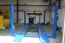 Professional vehicle lifting equipment at First Choice Collision Corp., located at Nampa, ID, 3687-6910, allows our damage estimators a clear view of all collision related damages.