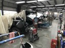 Professional vehicle lifting equipment at Joseph Collision Center, located at Florence, KY, 41042, allows our damage estimators a clear view of all collision related damages.