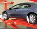 Accurate alignments are the conclusion to a safe and high quality repair done at Brighton Ford Collision, Brighton, MI, 48114