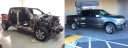 2015 F-150 Aluminum body before and after work by A Superior Collision Shop