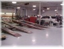 Professional vehicle lifting equipment at Toyota Of Irving Collision Center , located at Irving, TX, 75062, allows our damage estimators a clear view of all collision related damages.