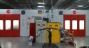 A neat and clean and professional refinishing department is located at Rusty Eck Ford Body Shop, Wichita, KS, 67207