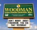 Here at Woodman Collision Center, Godfrey, IL, 62035, we are always happy to help you!